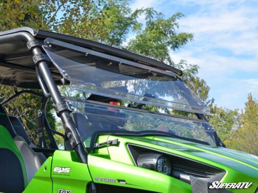 Kawasaki Teryx Scratch Resistant Flip Windshield - Image 5