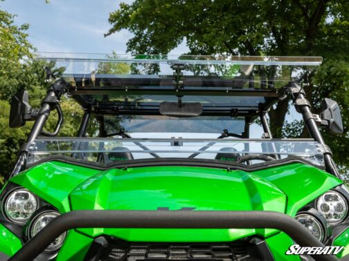 Kawasaki Teryx S Scratch-Resistant Flip Windshield - Image 3