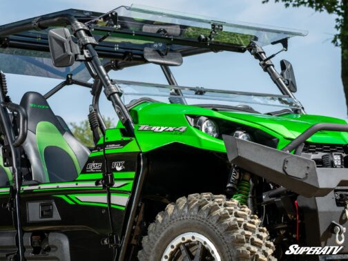 Kawasaki Teryx S Scratch-Resistant Flip Windshield - Image 7