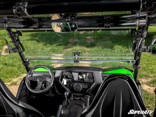 Kawasaki Teryx S Scratch-Resistant Flip Windshield - Image 11