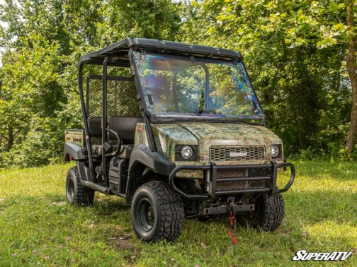 Kawasaki MULE 4000/4010 Scratch-Resistant Flip Windshield - Image 4