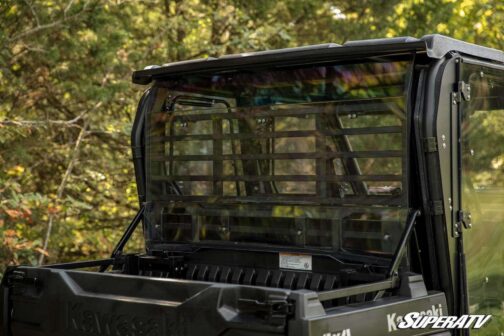Kawasaki Mule Pro Scratch-Resistant Rear Windshield - Image 3
