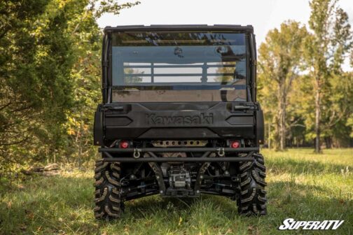 Kawasaki Mule Pro Scratch-Resistant Rear Windshield - Image 4
