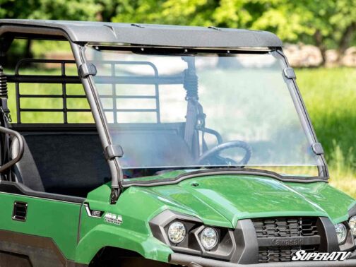 Kawasaki Mule PRO-MX Scratch-Resistant Full Windshield - Image 4