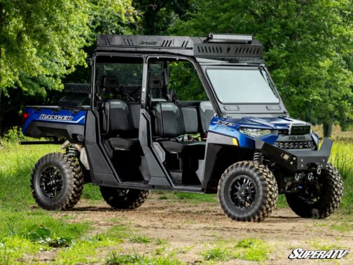Polaris Ranger XP 1000 Flip Down Glass Windshield - Image 3