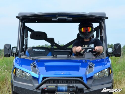 Polaris Ranger XP 900 Scratch Resistant Flip Windshield - Image 3