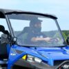 Polaris Ranger XP 900 Scratch Resistant Flip Windshield - Image 4