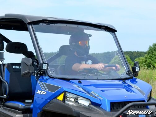 Polaris Ranger XP 900 Scratch Resistant Flip Windshield - Image 4