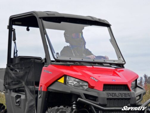 Polaris Ranger Midsize Scratch Resistant Flip Windshield - Image 4