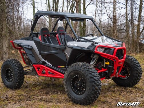 Polaris RZR XP Turbo Scratch Resistant Flip Down Windshield - Image 2