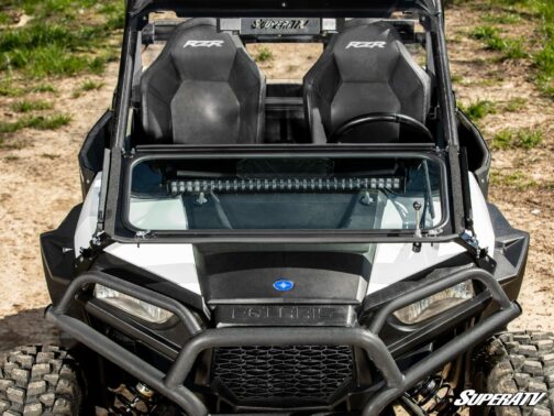 Polaris RZR 900 Flip Down Glass Windshield - Image 11