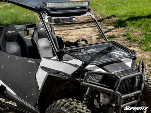 Polaris RZR 900 Flip Down Glass Windshield - Image 4