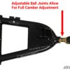 Polaris RZR 800 High Clearance 1.5" Forward Offset A-Arms - Image 2