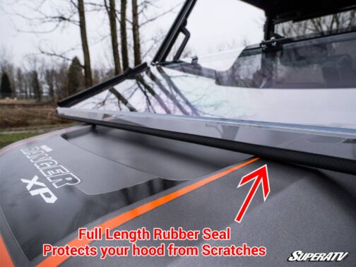 Polaris Ranger XP 570 Scratch Resistant Flip Down Windshield - Image 7