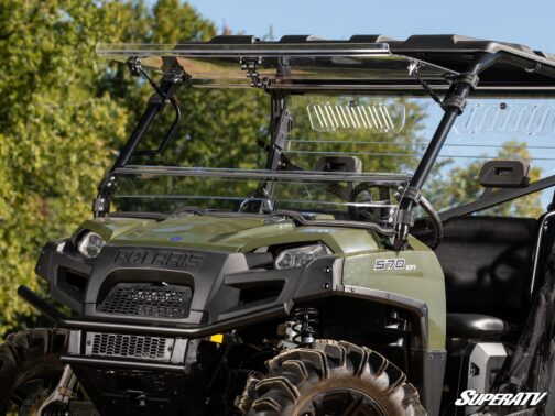 Polaris Ranger 800 Scratch Resistant Flip Windshield - Image 6