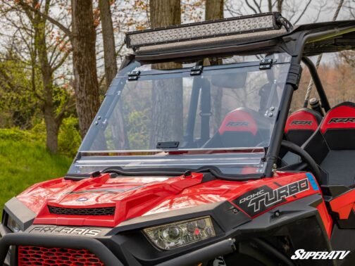 Polaris RZR 900 Scratch Resistant Flip Windshield - Image 6