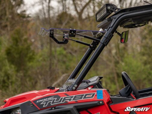 Polaris RZR 900 Scratch Resistant Flip Windshield - Image 9