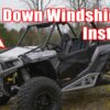 Polaris RZR XP Turbo Scratch Resistant Flip Down Windshield - Image 7