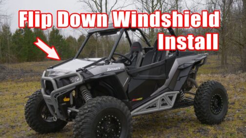 Polaris RZR XP Turbo Scratch Resistant Flip Down Windshield - Image 7
