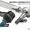 Polaris RZR XP Turbo RackBoss 2.0 Billet Hex Tie Rod Kit - Image 5