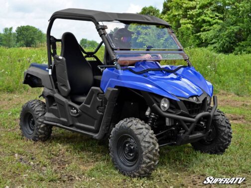 Yamaha Wolverine Scratch Resistant Flip Windshield - Image 4