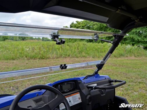 Yamaha Wolverine Scratch Resistant Flip Windshield - Image 6