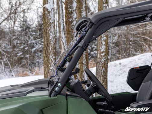 Yamaha Wolverine RMAX Scratch Resistant Flip Windshield - Image 9