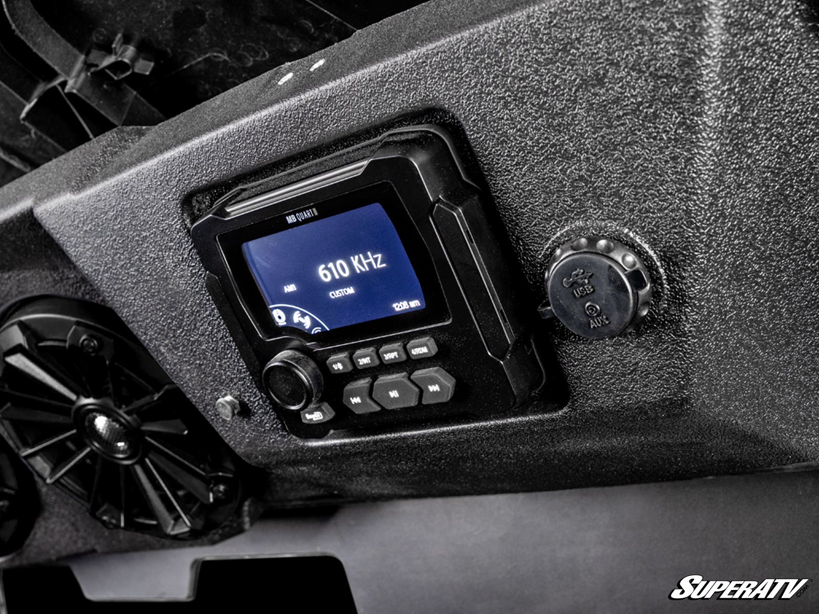 MB Quart 320-Watt Stage 4 Can-Am Defender Tuned Four-Speaker Visor Audio System - Image 6