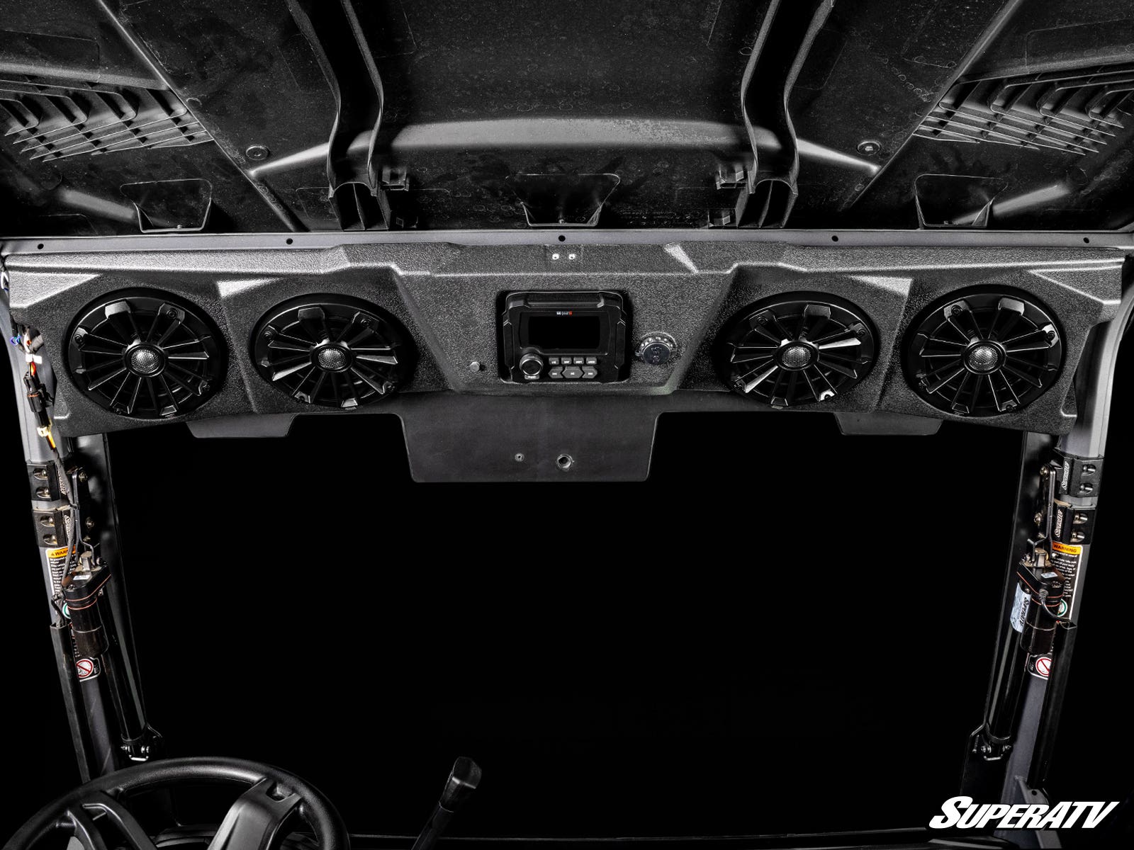 MB Quart 320-Watt Stage 4 Can-Am Defender Tuned Four-Speaker Visor Audio System - Image 8