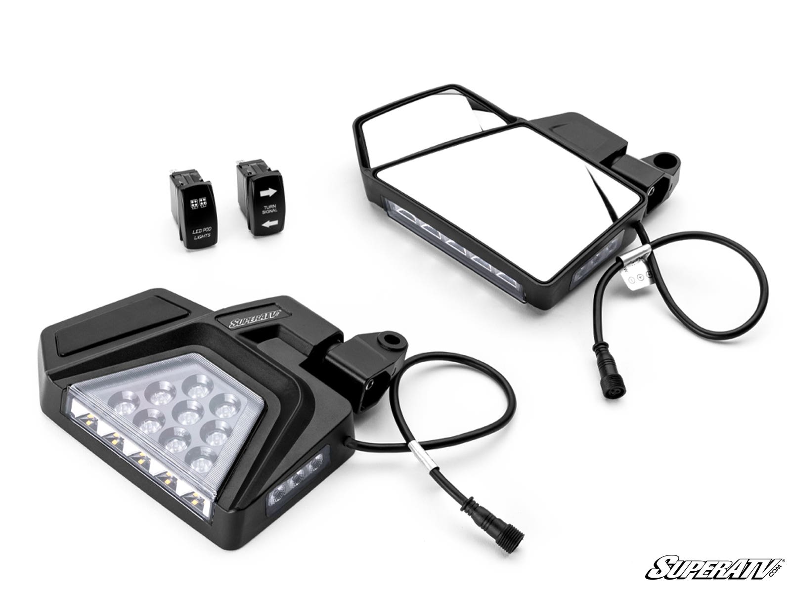 CFMOTO Dual Section LED Side-View Mirrors - Image 3