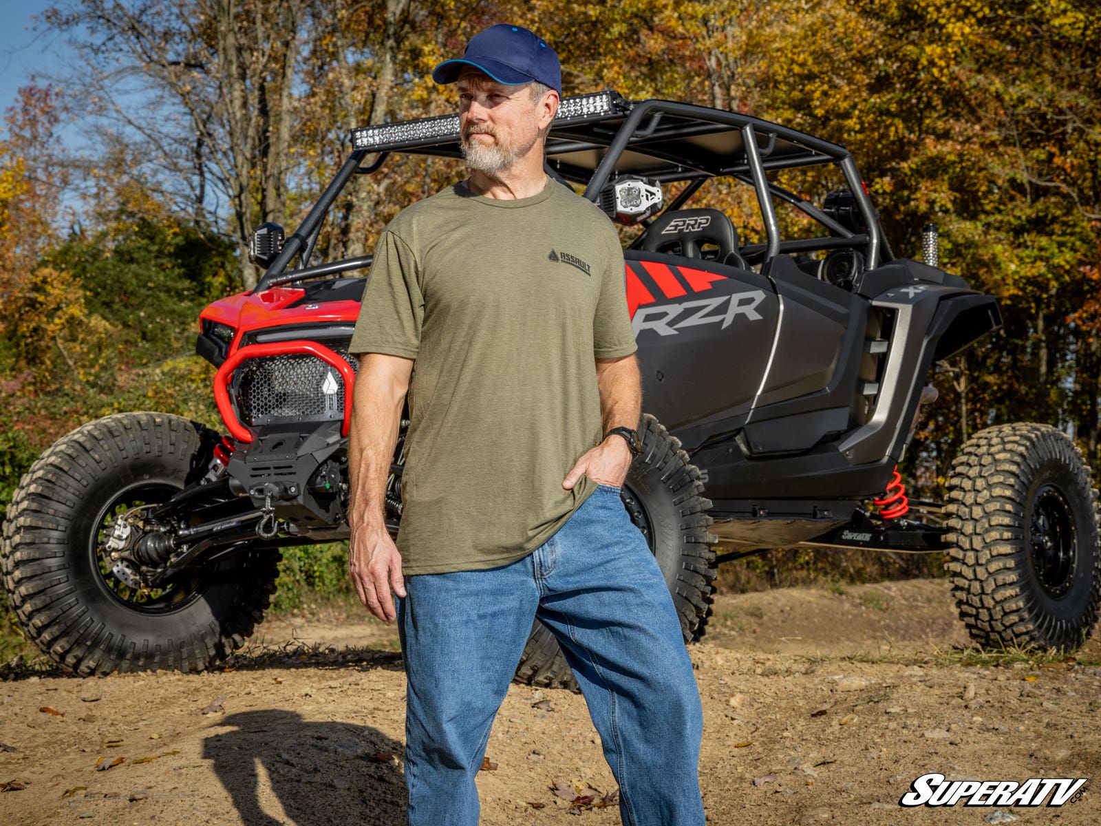 Assault Industries Black and Olive T-Shirt - Image 3