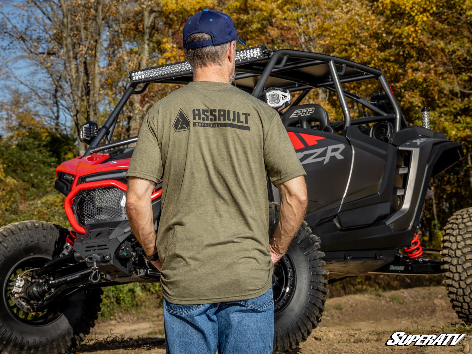 Assault Industries Black and Olive T-Shirt - Image 4