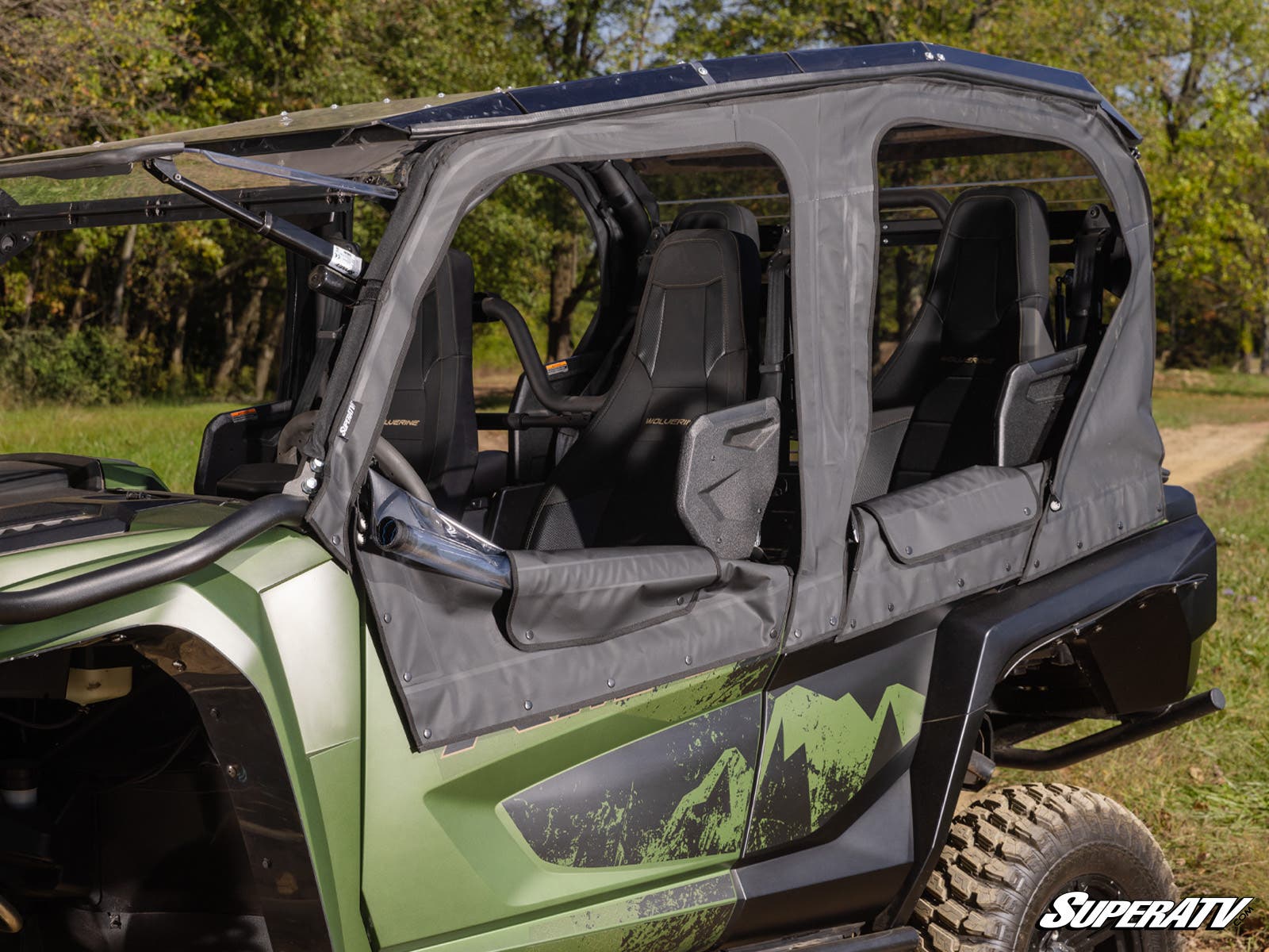 Yamaha Wolverine RMAX 1000 Primal Soft Cab Enclosure Upper Doors - Image 11